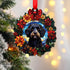 Cockapoo Black Wreath Christmas Decoration
